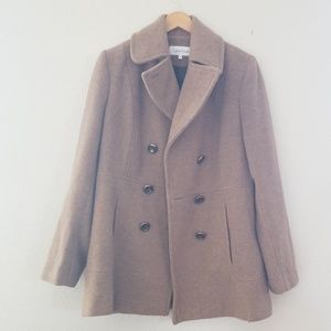 CALVIN KLEIN wool peacoat